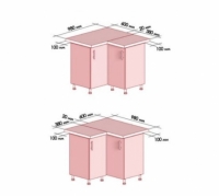 Каталог модулей, цветов корпуса и столешниц кухонь Prestige (MS)