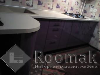 Кухня сиреневая Колор Микс (МДФ крашенный) 3