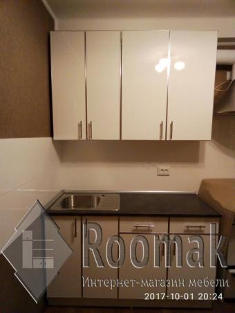 Кухня белая Мирор Глос (ДСП акрил) 2