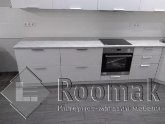 Белая глянцевая кухня Виант (МДФ пленка) 5