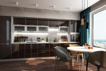 Модульная кухня серия Mirror Gloss foto 8