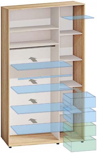 Шкаф купе Стандарт 1,5м Комфорт Мебель foto 4