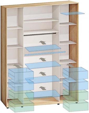 Шкаф купе Макси 2Д 1,9м Комфорт Мебель foto 4