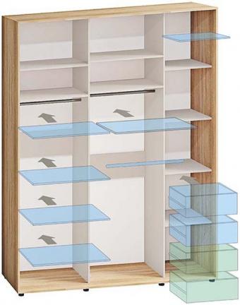 Шкаф купе Стандарт 3Д 2,2м Комфорт Мебель foto 2