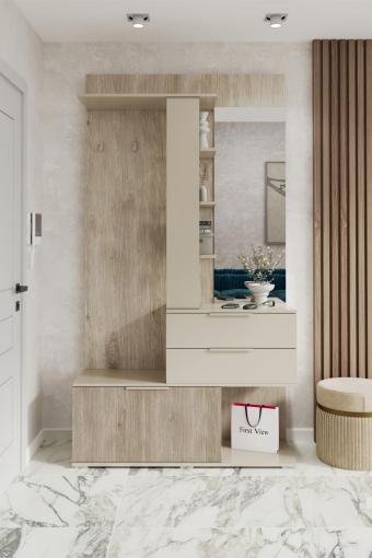 Передпокій Соната (дуб білий/сатин)