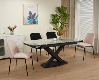 Стіл Lion DT-2306T Grey glossy