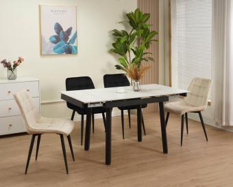 Стіл Ashwood DT2402 Matt silver white