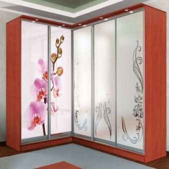 Шкаф-купе угловой Комплект Фотопечать