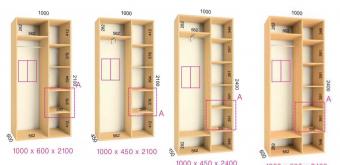 Шкаф-купе Феникс 2Д 1,0м