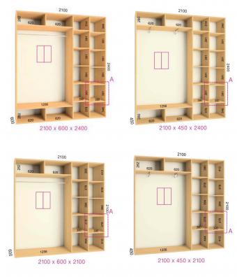 Шкаф-купе Феникс 2Д 2,1м