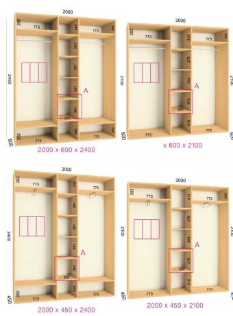 Шкаф-купе Комфорт Феникс 3Д 2,0м