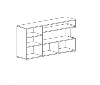 Комод-витрина 3Д Letis E2 foto 2