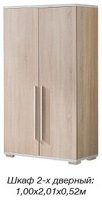 Нео Шкаф 2-х дверный