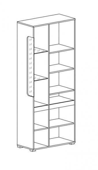 Шкаф-витрина Paris H foto 2