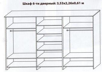 Аманда Шкаф 6-ти дверный foto 2