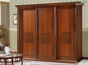 С-3 Орех Шкаф-купе 3-х дверный 2,9