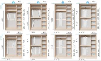 Шкаф-купе Киевский стандарт 2Д 1,3м