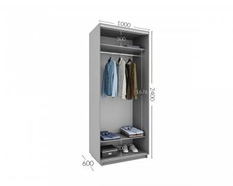 Шкаф-купе Практик 5 2Д 1,0м