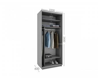Шкаф-купе Практик 8 2Д 1,0м