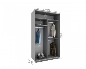 Шкаф-купе Практик 34 2Д 1,4м