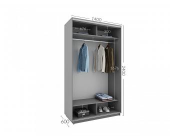 Шкаф-купе Практик 37 2Д 1,4м