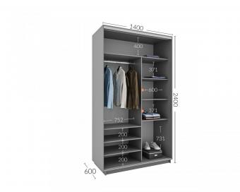 Шкаф-купе Практик 39 2Д 1,4м