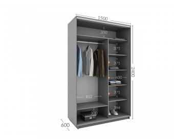 Шкаф-купе Практик 43 2Д 1,5м