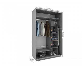 Шкаф-купе Практик 44 2Д 1,5м