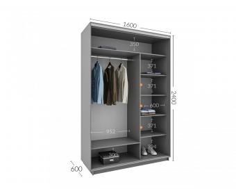 Шкаф-купе Практик 51 2Д 1,6м