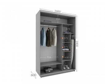 Шкаф-купе Практик 52 2Д 1,6м
