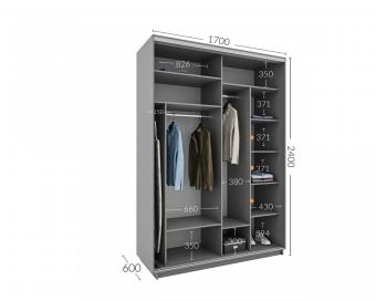 Шкаф-купе Практик 60 2Д 1,7м