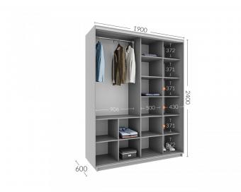 Шкаф-купе Практик 79 2Д 1,9м