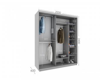 Шкаф-купе Практик 84 2Д 2,0м