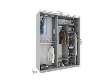 Шкаф-купе Практик 85 2Д 2,0м