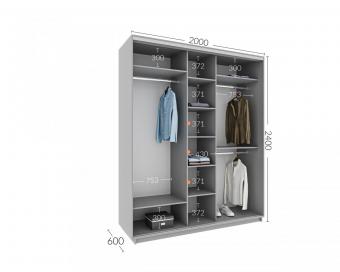 Шкаф-купе Практик 81 3Д 2,0м