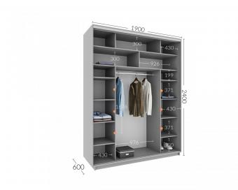Шкаф-купе Практик 80 2Д/3Д 1,9м