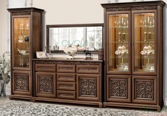 Тоскана Витрина 2-х дверная Вариант 1 foto 2