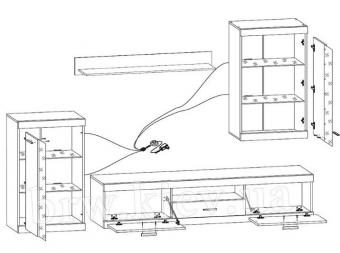 Гостиная комплект Кетлин foto 4