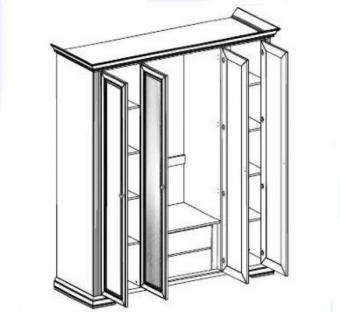 Шкаф 4D(2S) Вайт foto 2
