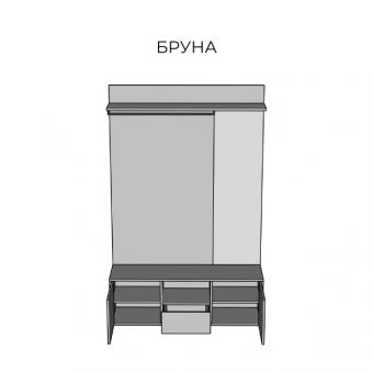 Передпокій Бруна (артизан/антрацит) foto 2